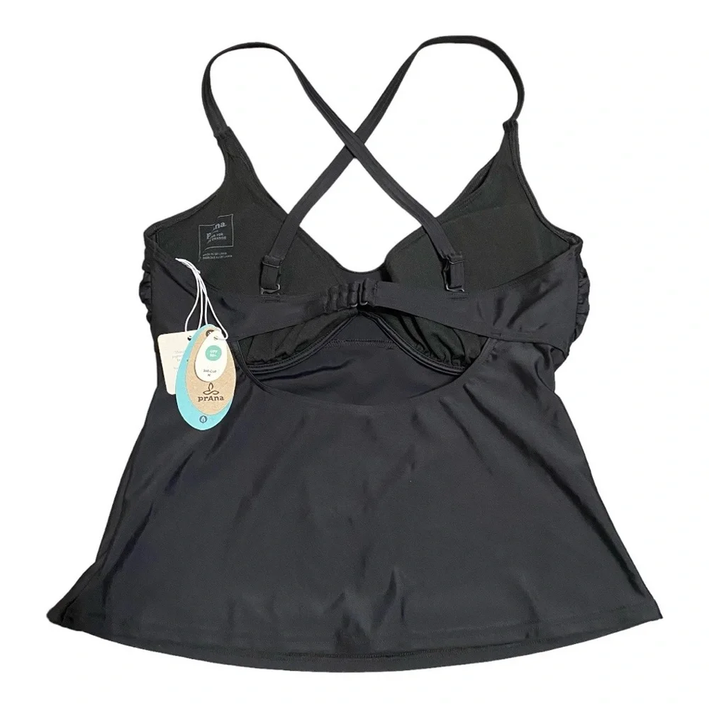 Prana Black Marina Tankini 34D S
